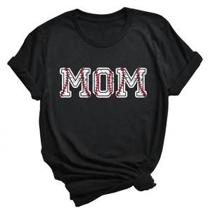 NEW TYPE A TEES women's baseball mom tee in black